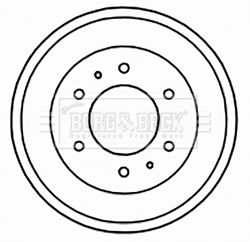 BORG & BECK Piduritrummel BBR7155